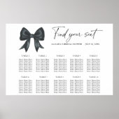 Black Bow Trouwstoel grafiek Poster (Voorkant)