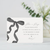 Black Bow Tying the Knot Deel een recept invoegen Informatiekaartje (Staand voorkant)
