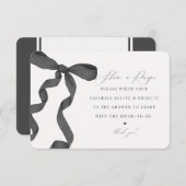 Black Bow Tying the Knot Deel een recept invoegen Informatiekaartje (Voorkant / Achterkant)