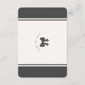 Black Bow Tying the Knot Registry Invite insert Informatiekaartje (Achterkant)