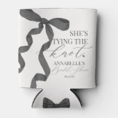 Black Bow Tying the Knot Vrijgezellenfeest Favors Blikjeskoeler