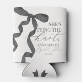 Black Bow Tying the Knot Vrijgezellenfeest Favors Blikjeskoeler