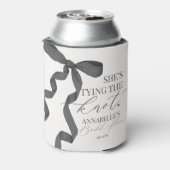 Black Bow Tying the Knot Vrijgezellenfeest Favors Blikjeskoeler