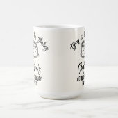 Black Bow Tying Up Her Thirties 40th Birthday Koffiemok (Center)