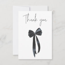 Black Bow Verjaardag Bedankkaart