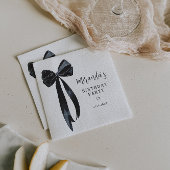 Black Bow Verjaardagsfeestje Servetten