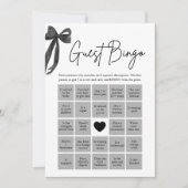 Black Bow Vind het Gast Bingo Vrijgezellenfeest Sp Kaart (Voorkant)