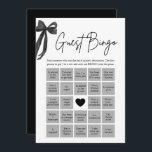 Black Bow Vind het Gast Bingo Vrijgezellenfeest Sp Kaart<br><div class="desc">Maak je vrijgezellenfeest extra leuk met deze Black Bow Vind het Gast Bingo Spel! 🎀💍 Dit elegante en interactieve spel is perfect om gasten te laten mengen en meer over elkaar te leren. 🖤✨ Met een chique zwarte strik en een stijlvol script komt het overeen met een stijlvol vrijgezellenfeest met...</div>