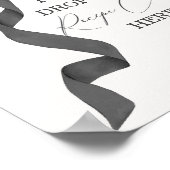 Black Bow Vrijgezellenfeest Deel een recept Kaart  Poster (Hoek)
