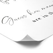 Black Bow Vrijgezellenfeest Hoeveel Bogen Poster (Hoek)