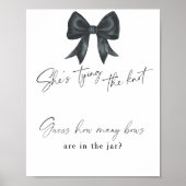 Black Bow Vrijgezellenfeest Hoeveel Bogen Poster (Voorkant)