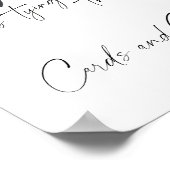 Black Bow Vrijgezellenfeest Kaarten en geschenken Poster (Hoek)