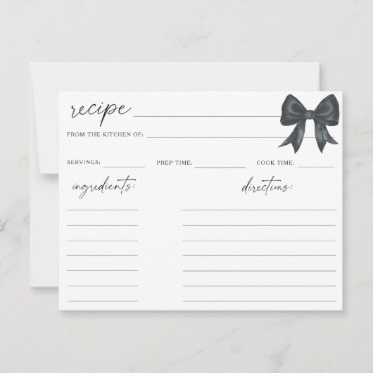 Black Bow vrijgezellenfeest Recept (Voorkant)