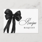 Black Bow Vrijgezellenfeest Recept Aanvraag Informatiekaartje (Voorkant)