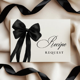 Black Bow Vrijgezellenfeest Recept Aanvraag Informatiekaartje