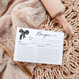 Black Bow Vrijgezellenfeest Recept Kaart