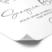 Black Bow Vrijgezellenfeest sangria bar Poster (Hoek)