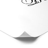 Black Bow Vrijgezellenfeest Welkomstbord Poster (Hoek)