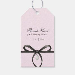 Black Bow With Pearl Old Money Style Bridal Shower Cadeaulabel