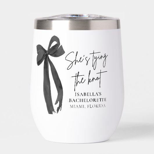 Black Bow Ze bindt de knoop Bachelorette (Voorkant)