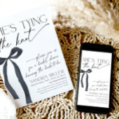 Black Bow Ze bindt de knoop Gothic Vrijgezellenfee Kaart