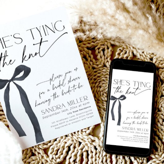 Black Bow Ze bindt de knoop Gothic Vrijgezellenfee Kaart