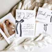 Black Bow Ze bindt de knoop Gothic Vrijgezellenfee Kaart