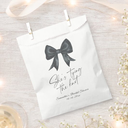 Black Bow Ze bindt het knoop Vrijgezellenfeest Bedankzakje (Geknipt)