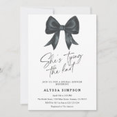 Black Bow Ze bindt het knoop Vrijgezellenfeest Kaart (Voorkant)