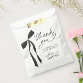 Black Bow Ze is de knoop Vrijgezellenfeest Bedankzakje (Gezegeld)