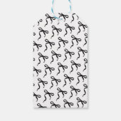 Black Bow Ze is de knoop Vrijgezellenfeest Cadeaulabel (Achterkant)