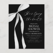 Black Bow Ze is de knoop Vrijgezellenfeest Flyer (Voorkant)