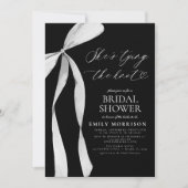 Black Bow Ze is de knoop Vrijgezellenfeest Kaart (Voorkant)