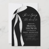 Black Bow Ze is de knoop Vrijgezellenfeest Kaart (Voorkant)