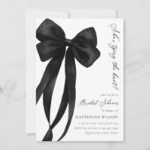 Black Bow Ze is de knoop Vrijgezellenfeest Kaart (Voorkant)