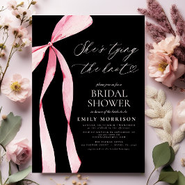 Black Bow Ze is de knoop Vrijgezellenfeest Kaart