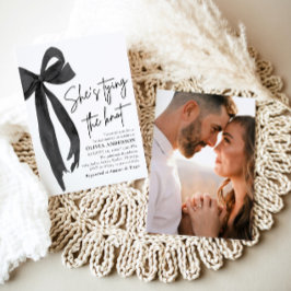 Black Bow Ze is de knoop Vrijgezellenfeest Kaart