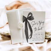 Black Bow Ze is de knoop Vrijgezellenfeest Kaart