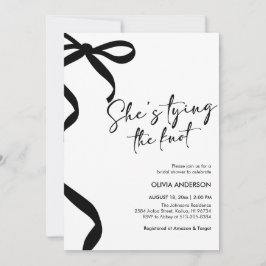 Black Bow Ze is de knoop Vrijgezellenfeest Kaart