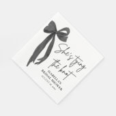 Black Bow Ze is de knoop Vrijgezellenfeest Servet (Hoek)