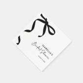 Black Bow Ze is de knoop Vrijgezellenfeest Servet (Hoek)