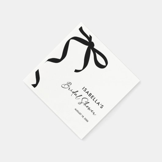 Black Bow Ze is de knoop Vrijgezellenfeest Servet (Hoek)