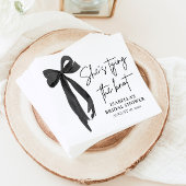 Black Bow Ze is de knoop Vrijgezellenfeest Servet