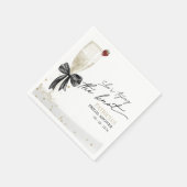 Black Bow Ze is de knoop Vrijgezellenfeest Servet (Hoek)