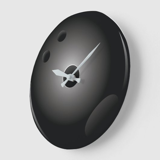 Black Bowling Ball Bowler Grote Klok (Hoek)