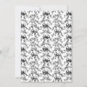 Black Bows Ghost-Baby shower Kaart (Achterkant)