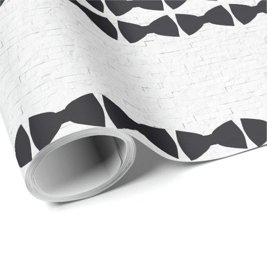Black Bows inpakpapier (Rol Hoek)