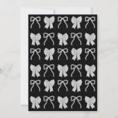 Black Bows Photo Graduation Announcement Kaart (Achterkant)