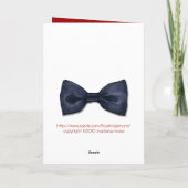 Black Bowtie Verjaardag Kaart (Achterkant)