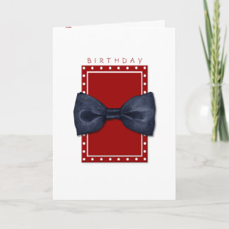 Black Bowtie Verjaardag Kaart